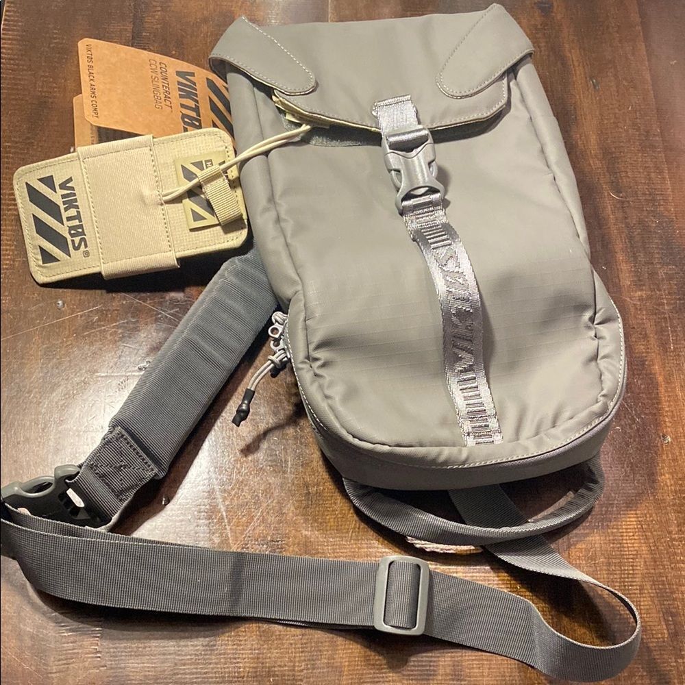 Gray Tactical Sling Bag